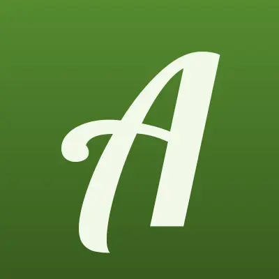 Атлантида, сеть фирменных магазинов рыбы, лого-визитка